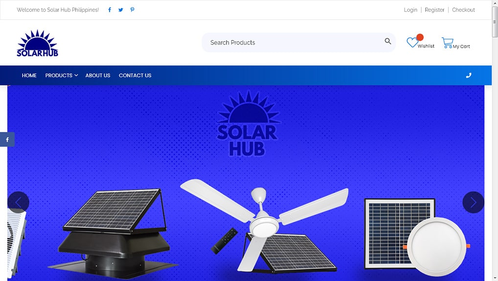Solar Hub WooCommerce WebsiteWebsite